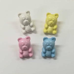 Buttons Plastic Kids Cute Teddy Bear 15mm (1.5cm)