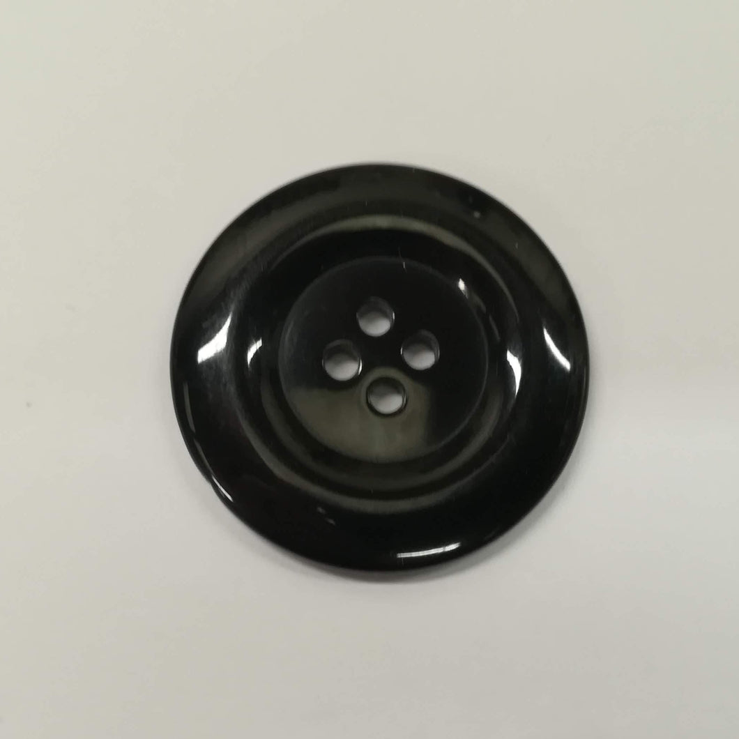 Buttons Plastic Oversize XL Round Black 37mm (3.7cm)