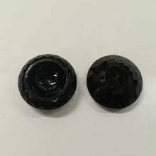 Buttons Plastic Round Coat Fancy Black 30mm (3cm)
