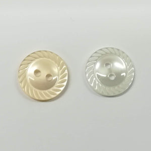 Buttons Plastic Round Crimp Edge Border 16mm (1.6cm)