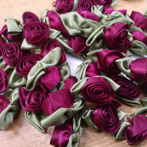 Trimmings Ribbon Satin Large Roses