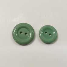 Buttons Plastic Round 2 hole 14mm & 16mm Green