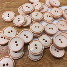 Buttons Plastic Round Rimmed 2 hole 18mm (1.8cm)