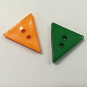Buttons Plastic Round 2 hole 21mm (2.1cm) Geometric Triangle