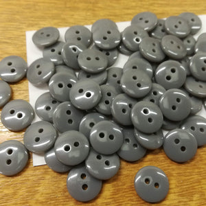 Buttons Plastic Round 2 hole 11mm (1.1cm) Reversible Disc