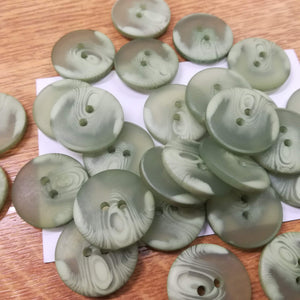 Buttons Plastic Round 2 hole 20mm (2cm) Spring shades