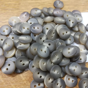 Buttons Plastic Round 2 hole 11mm (1.1cm) Marl