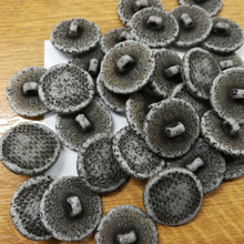 Buttons Plastic Round Shank 20mm (2cm) Distressed Grey