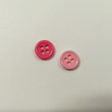 Buttons Plastic Round 4 hole 8mm (0.8cm) Dolly