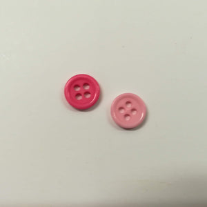 Buttons Plastic Round 4 hole 8mm (0.8cm) Dolly