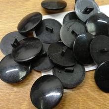 Buttons Plastic Round Shank 22mm (2.2cm) Black