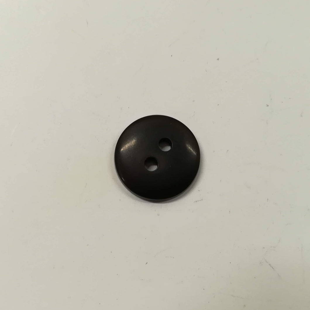 Buttons Plastic Round 2 hole Basic 12mm (1.2cm) Black