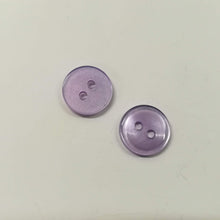 Buttons Plastic Round 2 hole blouse style 11mm (1.1cm) Lilac