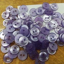 Buttons Plastic Round 2 hole blouse style 11mm (1.1cm) Lilac