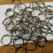 Haberdashery Metal Split Rings 12mm Silver