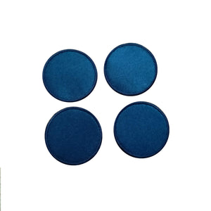 Motif Patch Satin Basic Shapes Round Circles *Choice of different sizes*