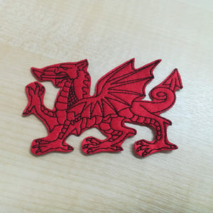 Motif Patch Welsh Dragon Sketch