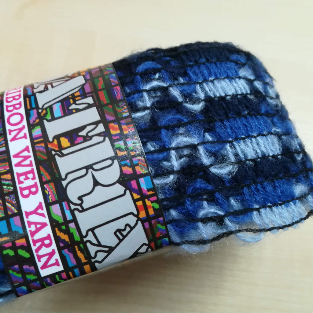 Matrix Ribbon Web Yarn 1 x 100g balls Fancy EASY Knit / Crochet Scarf ...