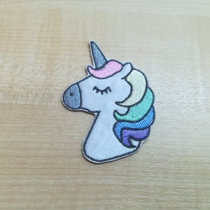 Motif Patch Rainbow Sleepy Unicorn