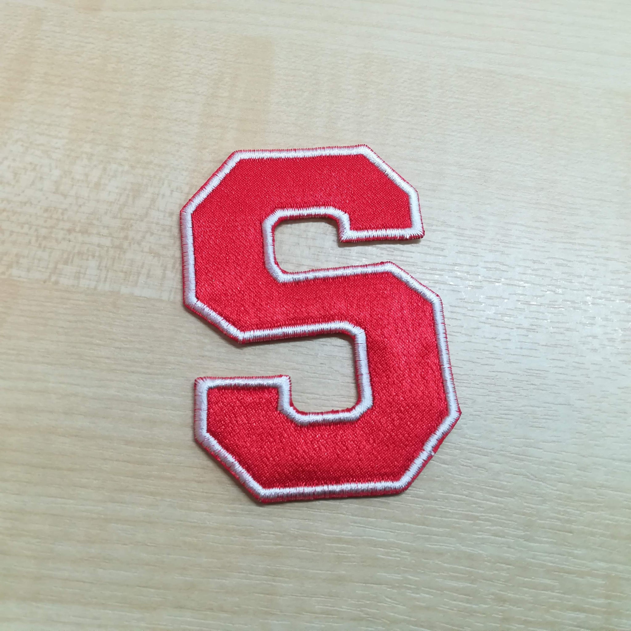 Red Varsity Letter Patch