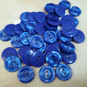 Buttons Plastic Round Glossy 2 hole 20mm (2cm)
