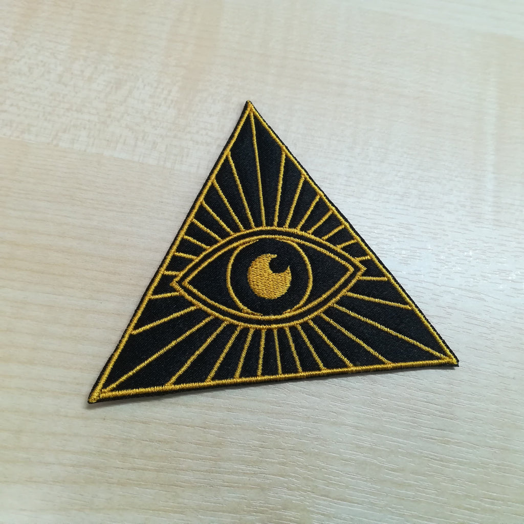 Esoteric Patch Motif Patch Esoteric Illuminate All Seeing Eye Pyramid – malenas patches