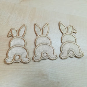 Motifs Cute Backwards Bunny Rabbit Set