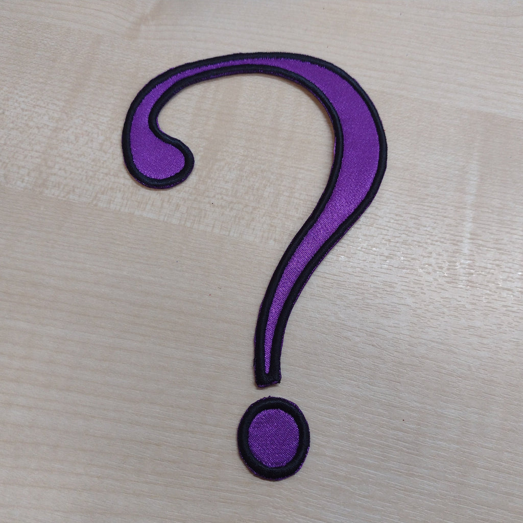 Motif Patch Cosplay Question Mark 9.8cm/15.5cm/25cm tall – malenas patches
