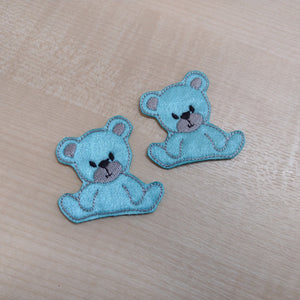 2 x Motif Patch Cute Teddy Bears