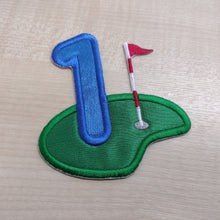 Motif Patch Golf Theme Birthday Numbers Letters