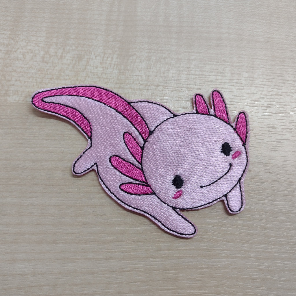 Motif Patch Axolotl Salamander Ambystoma Amphibious Style B – malenas ...