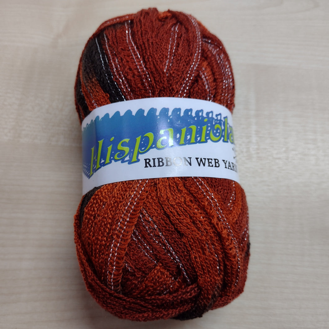 Hispaniola Ribbon Web Frilly Scarf Yarn 1 x ball Fancy EASY Crochet / Knit Scarf