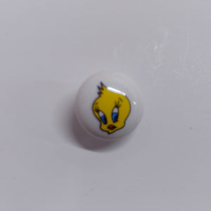 Buttons 15mm Round Shank Picture Design Tweet Birdie
