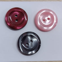 Buttons Plastic Round Glossy 2 hole 20mm (2cm)
