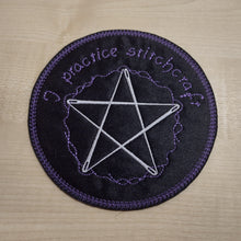 Motif Patch Round 14.5cm Wiccan Crafter Maker Stitchcraft Needle Pentagram