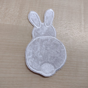 Motif Patch Plush Backwards Bunny Rabbit