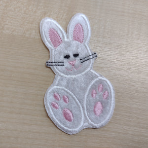 Motif Patch Cute Plush Velvet Easter Bunny Rabbit