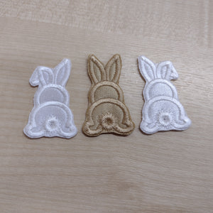 Motifs Cute Backwards Bunny Rabbit 2 Colour Set