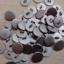 Buttons Round Metal Shank 15mm (1.5cm) Matt silver