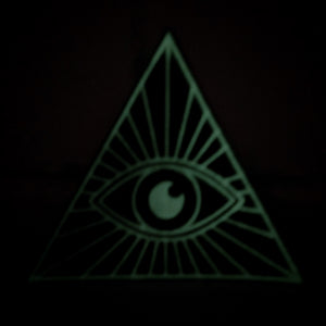 Motif Patch Illuminate All Seeing Eye Pyramid Glow in the Dark