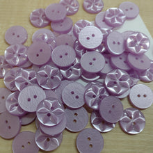 Buttons Plastic Round Star 16mm (1.6cm)