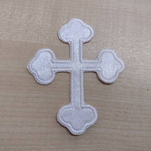 Motif Patch Religious Communion Fancy Cross