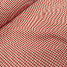Fabric Woven Corded Gingham Small 1/8" Check 112cm wide