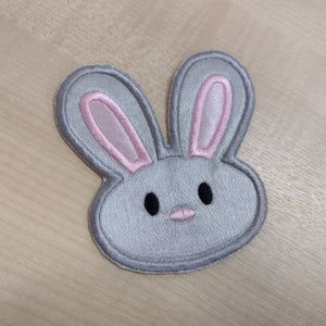 Motif Patch Cute Easter Bunny Rabbit Face