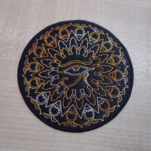 Motif Patch Multicolour Egyptian Eye of Ra Mandala