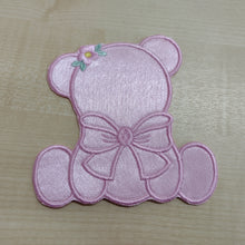 Motif Patch Baby Bow Teddy Silhouette Outline