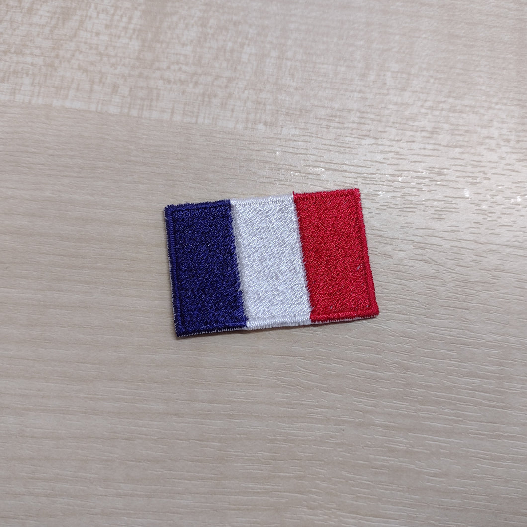 Motif Patch Mini Stitched French Flag