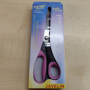 Haberdashery Javelin Professional Soft Grip Pinking Shears 216mm (8.5")