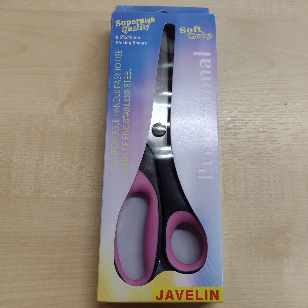 Haberdashery Javelin Professional Soft Grip Pinking Shears 216mm (8.5