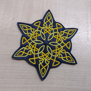 Motif Patch Celtic Style Snowflake